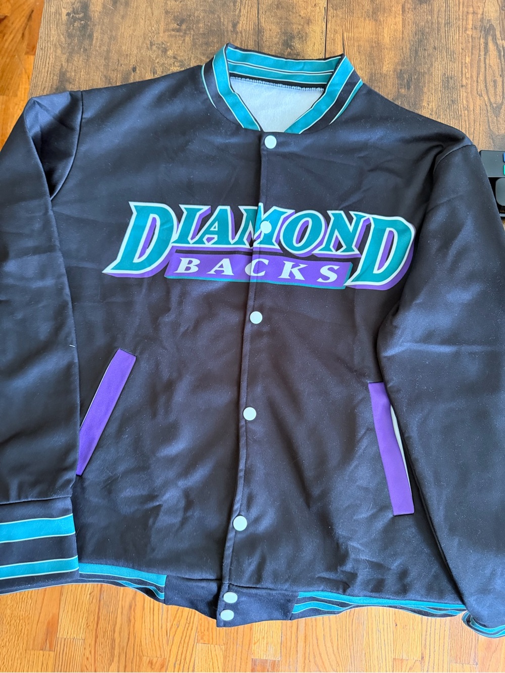 Arizona Diamondbacks Black Teal & Purple Varsity Jacket